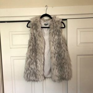 Faux fur vest